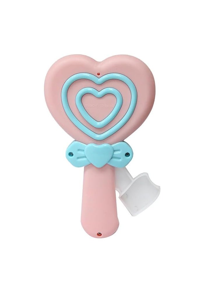 DAISO Handheld Manual Fan - Candy Pink Portable Cooling Fan - Image 3
